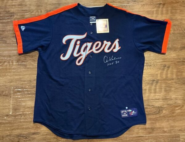 Al Kaline Autographed Detroit Tigers HOF 80 Authentic NWT Cooperstown Jersey MLB COA