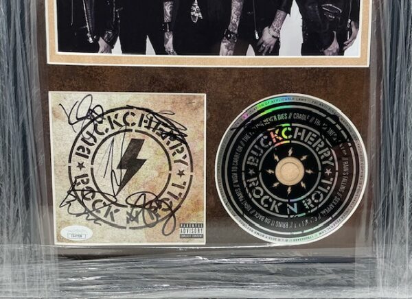 Buckcherry Autographed Full Band Rock N Roll CD Booklet & CD Framed 13X16 Display JSA COA - Image 2