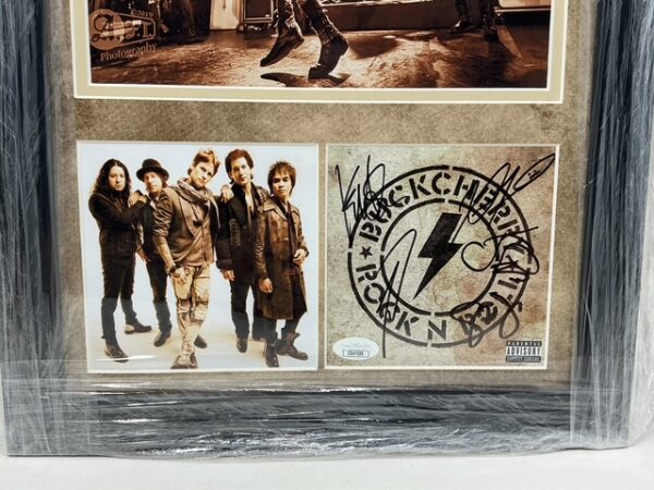 Buckcherry Autographed Full Band Rock N Roll CD Booklet Framed 13X16 Display JSA COA - Image 2