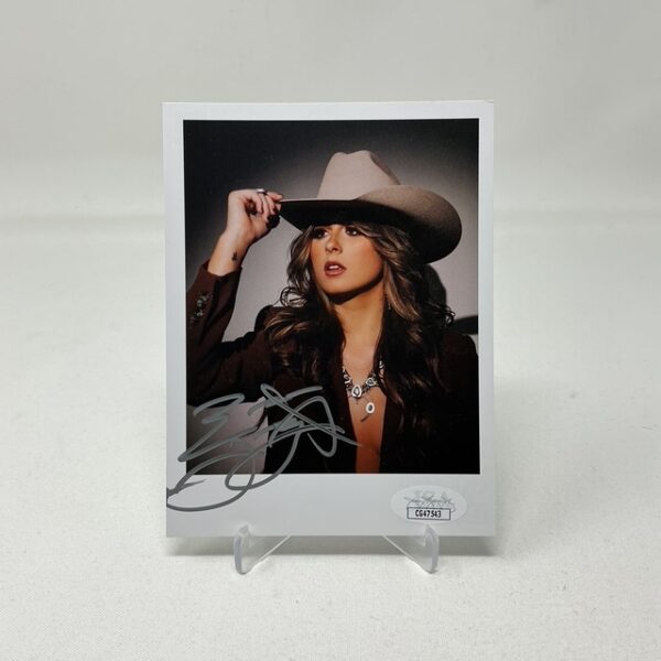 Ella Langley Autographed Country Music Singer 4 1/2 X 5 1/2 Promotional Card Stock JSA COA