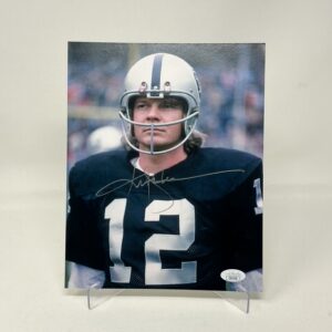 Ken Stabler Autographed Oakland Raiders 8X10 Photo JSA COA