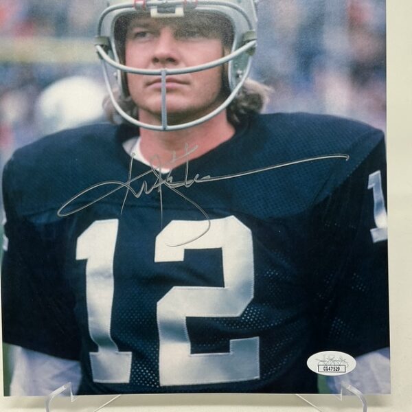 Ken Stabler Autographed Oakland Raiders 8X10 Photo JSA COA - Image 2
