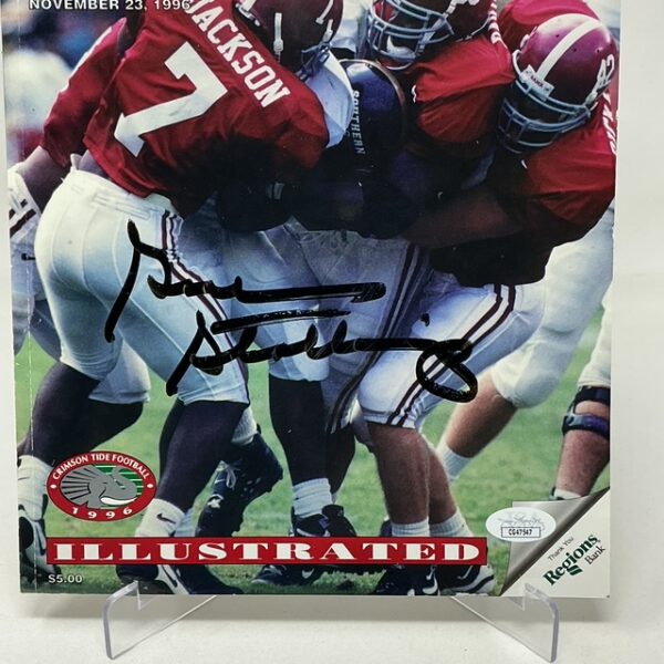 Gene Stallings Autographed 1996 Alabama Crimson Tide Football Program JSA COA - Image 2