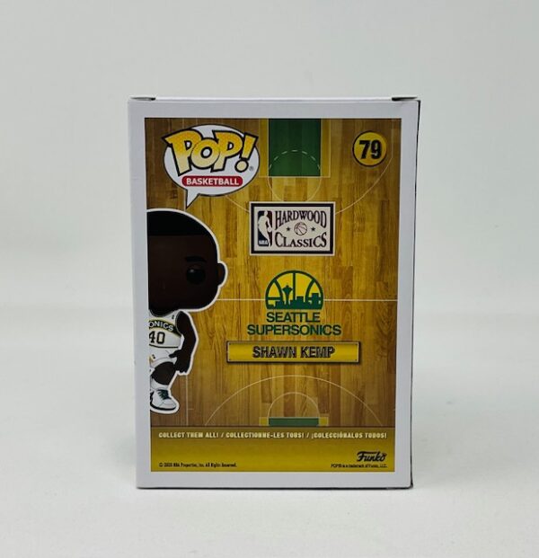 Shawn Kemp Autographed Seattle SuperSonics Funko Pop #79 Beckett - Image 5