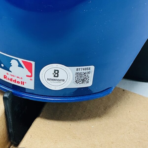 Gary Carter Autographed New York Mets Mini Batting Helmet Beckett - Image 6