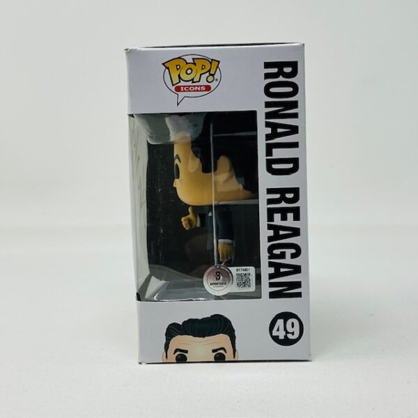 Dennis Quaid Autographed American History Ronald Reagan Funko Pop #49 Beckett - Image 6