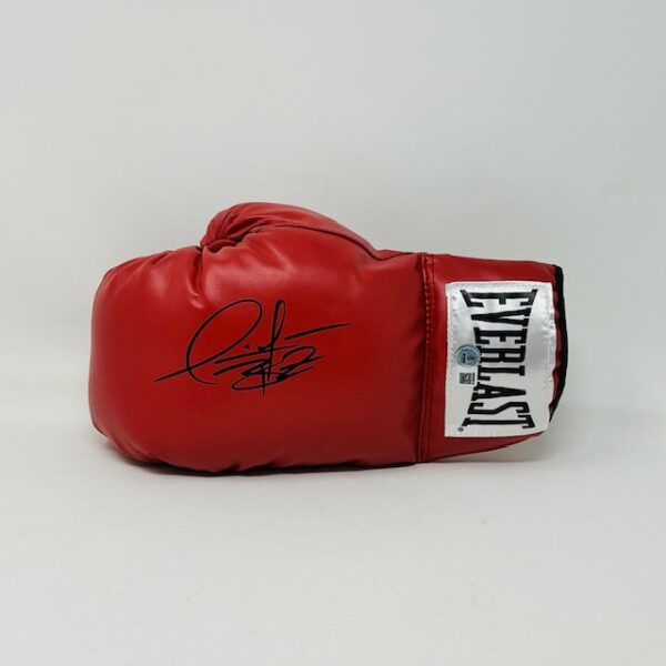 Deontay Wilder Autographed Heavyweight Champion Red Everlast Boxing Glove Beckett