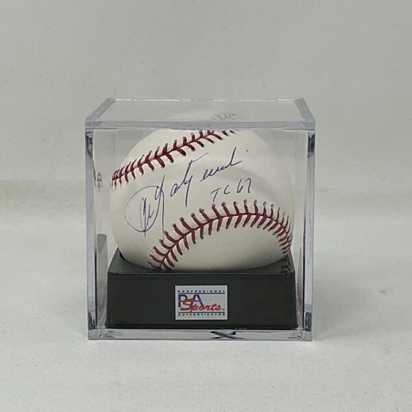 Carl Yastrzemski Autographed Boston Red Sox ROML Baseball PSA Graded 9.5