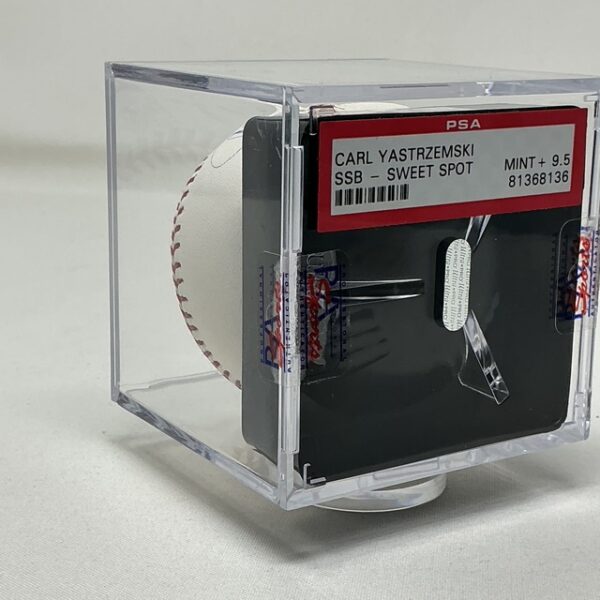Carl Yastrzemski Autographed Boston Red Sox ROML Baseball PSA Graded 9.5 - Image 8