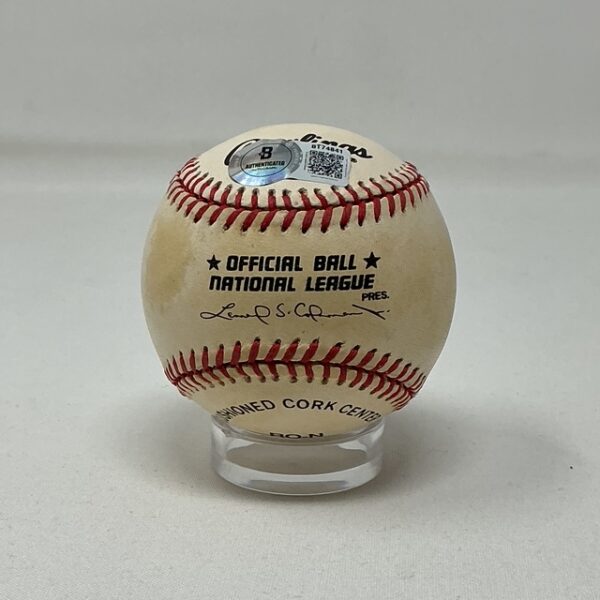 Barry Larkin Autographed Cincinnati Reds ONL Baseball Beckett - Image 2
