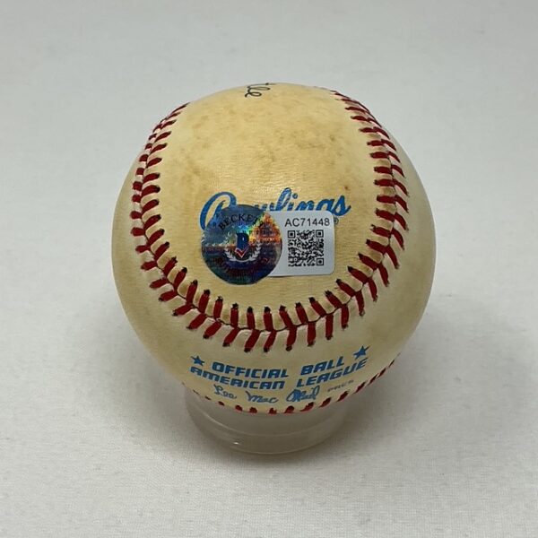 Mickey Mantle Autographed New York Yankees OAL Baseball Beckett - Image 8