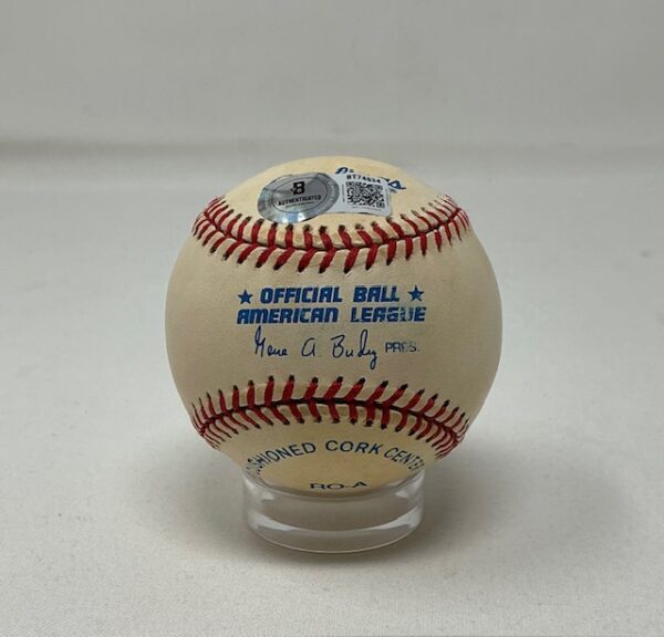 Yogi Berra Autographed New York Yankees OAL Baseball Beckett - Image 3
