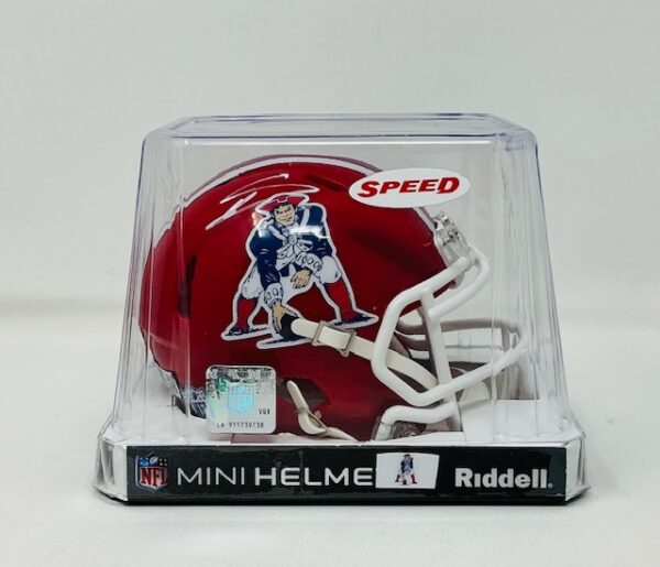 Stefon Diggs Autographed New England Patriots Custom Mini Speed Helmet Beckett BAS