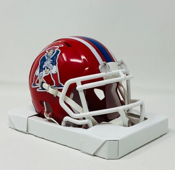 Stefon Diggs Autographed New England Patriots Custom Mini Speed Helmet Beckett BAS - Image 4