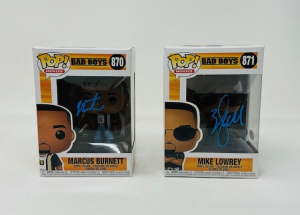 Will Smith & Martin Lawrence Autographed Bad Boys Funko Pops #870 & #871 JSA COA