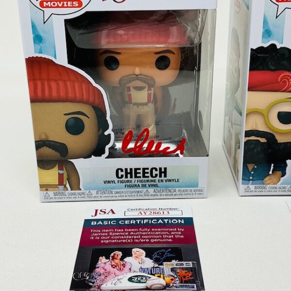 Cheech & Chong Autographed Up In Smoke Funko Pops #1558 & #1559 JSA COA - Image 3