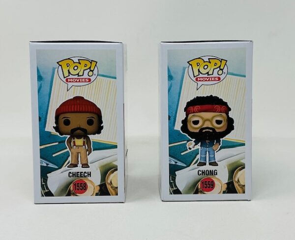 Cheech & Chong Autographed Up In Smoke Funko Pops #1558 & #1559 JSA COA - Image 5