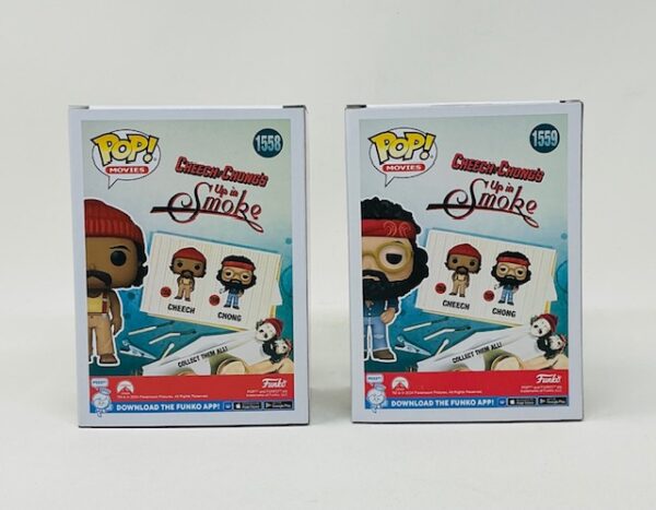 Cheech & Chong Autographed Up In Smoke Funko Pops #1558 & #1559 JSA COA - Image 6