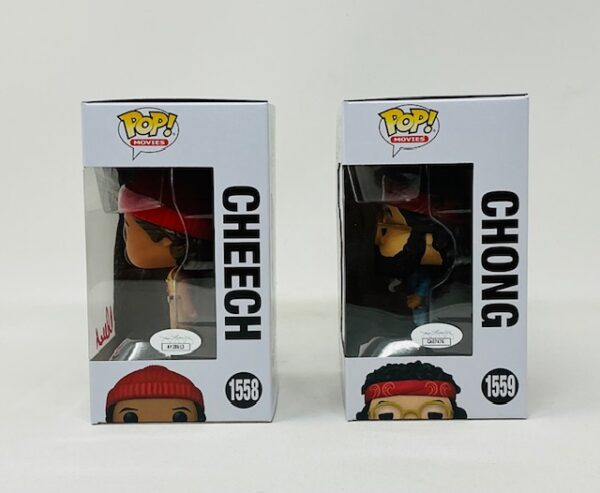 Cheech & Chong Autographed Up In Smoke Funko Pops #1558 & #1559 JSA COA - Image 7