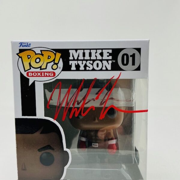 Mike Tyson Autographed Heavyweight Champion Boxer Funk Pop #01 Beckett - Image 3