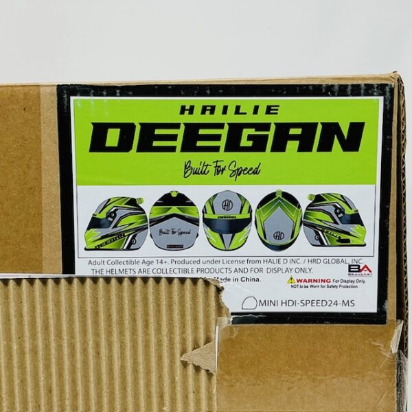 Hailie Deegan Autographed NASCAR Style Built For Speed Full Size Helmet Deegan Authentic - Image 11