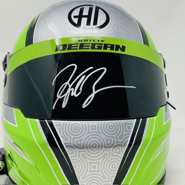 Hailie Deegan Autographed NASCAR Style Built For Speed Full Size Helmet Deegan Authentic - Image 3