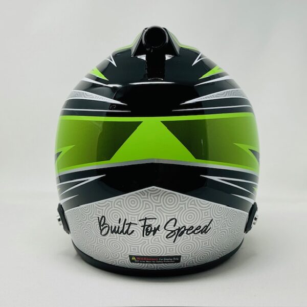 Hailie Deegan Autographed NASCAR Style Built For Speed Full Size Helmet Deegan Authentic - Image 8