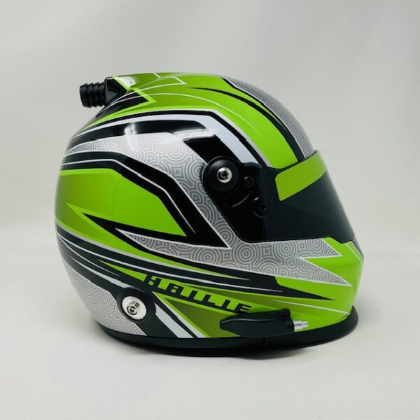 Hailie Deegan Autographed NASCAR Style Built For Speed Full Size Helmet Deegan Authentic - Image 7