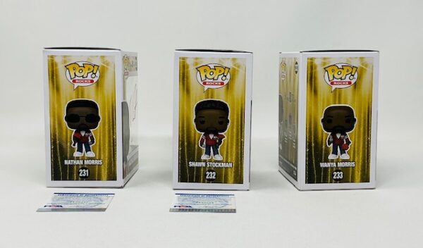 3X Boyz II Men Autographed Complete Vocal Harmony Group Funko Pop Set Beckett PSA - Image 5