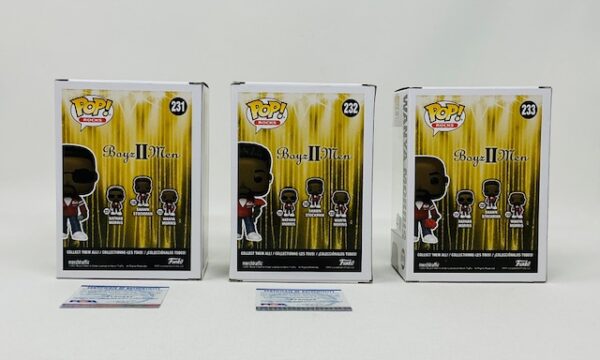 3X Boyz II Men Autographed Complete Vocal Harmony Group Funko Pop Set Beckett PSA - Image 6