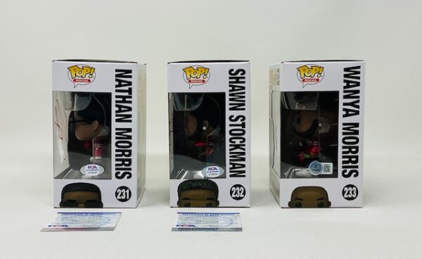 3X Boyz II Men Autographed Complete Vocal Harmony Group Funko Pop Set Beckett PSA - Image 7