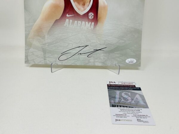 Grant Nelson Autographed Alabama Crimson Tide 11X14 Basketball Photo JSA COA - Image 3