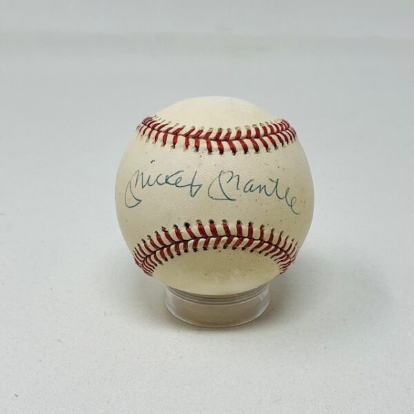 Mickey Mantle Autographed New York Yankees OAL Baseball JSA LOA