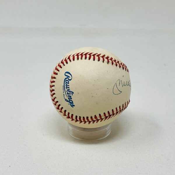 Mickey Mantle Autographed New York Yankees OAL Baseball JSA LOA - Image 3