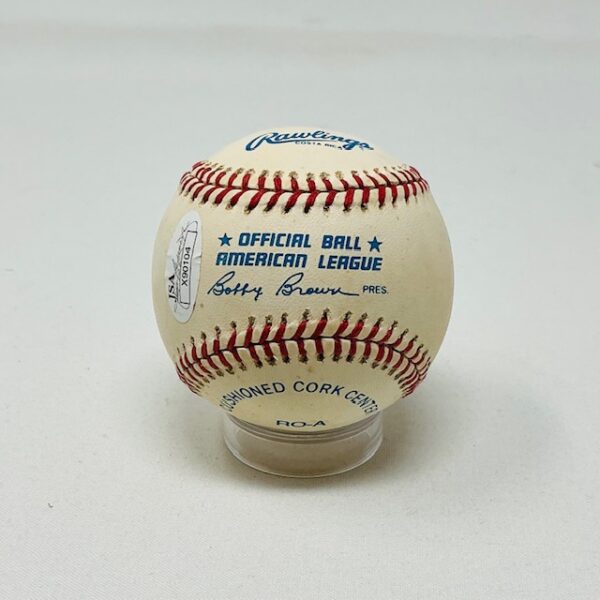 Mickey Mantle Autographed New York Yankees OAL Baseball JSA LOA - Image 7
