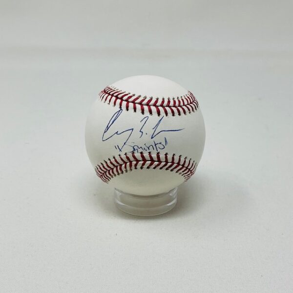 Chauncey Leopardi Autographed Squints The Sandlot ROML Baseball Beckett BAS