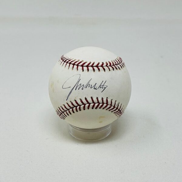 John Smoltz Autographed Atlanta Braves ROML Baseball JSA COA