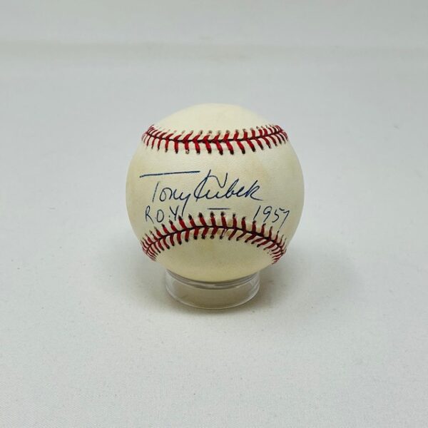 Tony Kubek Autographed New York Yankees ROY 1957 OAL Baseball JSA COA