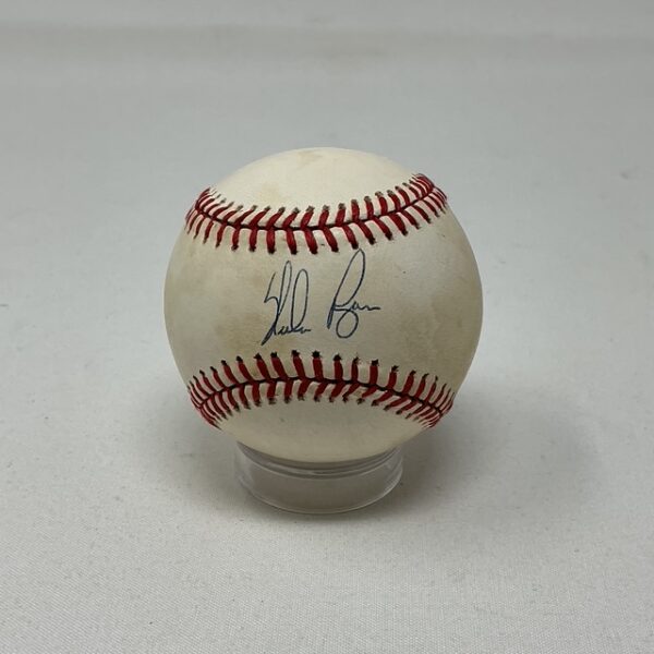 Nolan Ryan Autographed Texas Rangers OAL Baseball JSA