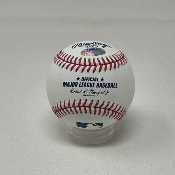 Bitty Schram Autographed Evelyn #17 A League of Their Own ROML Baseball Schwartz COA - Image 3