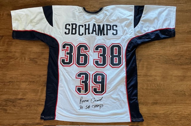Romeo Crennel Autographed New England Patriots Super Bowl Champion Pro Style Jersey Beckett