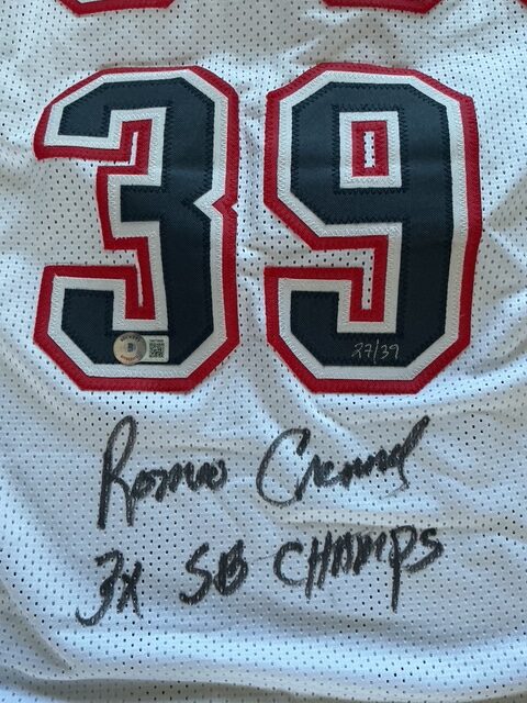 Romeo Crennel Autographed New England Patriots Super Bowl Champion Pro Style Jersey Beckett - Image 3