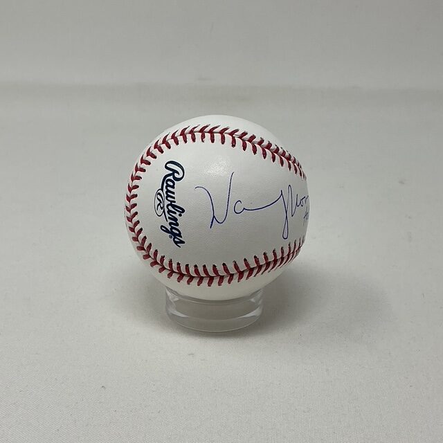 Warren Moon Autographed NFL Houston Oilers HOF 02 ROML Baseball JSA COA - Image 3