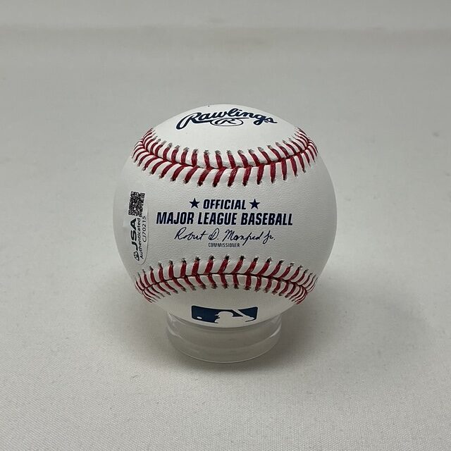 Warren Moon Autographed NFL Houston Oilers HOF 02 ROML Baseball JSA COA - Image 5