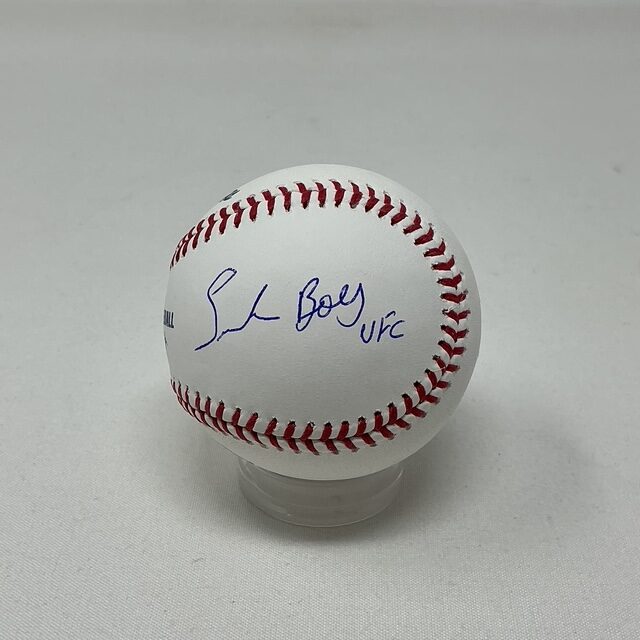 Waldo Cortes-Acosta Autographed Heavyweight UFC MMA Fighter ROML Baseball JSA COA