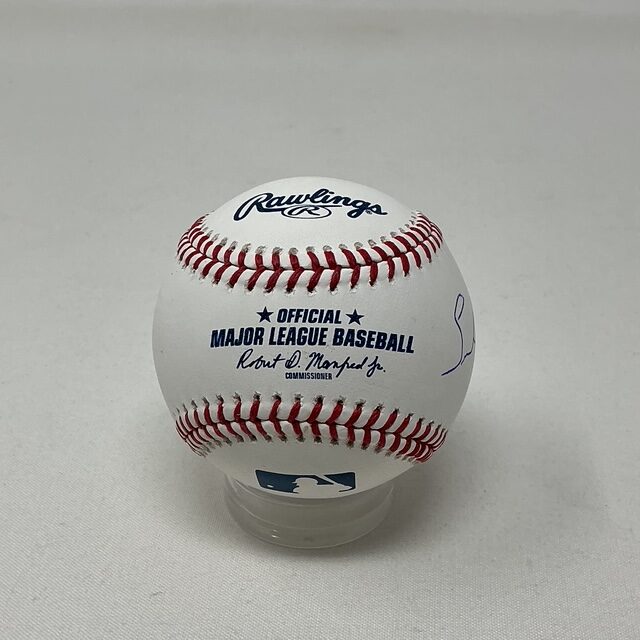 Waldo Cortes-Acosta Autographed Heavyweight UFC MMA Fighter ROML Baseball JSA COA - Image 3