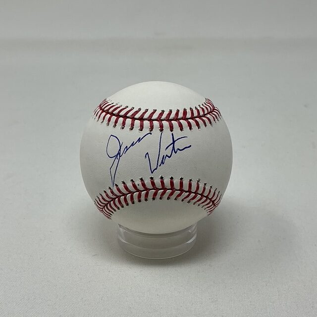 Jesse Ventura Autographed 38th governor of Minnesota & WWF Wrestler ROML Baseball JSA COA