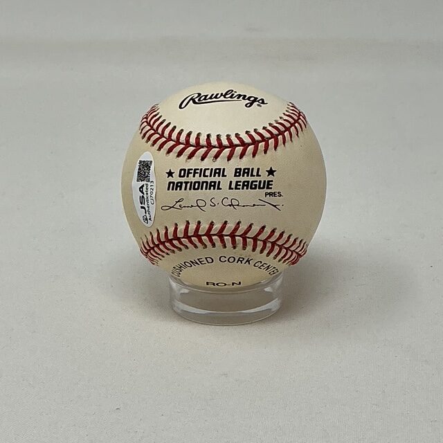 Roy Smalley Jr. & Roy Smalley III Autographed Twins Phillies ONL Baseball JSA COA - Image 3