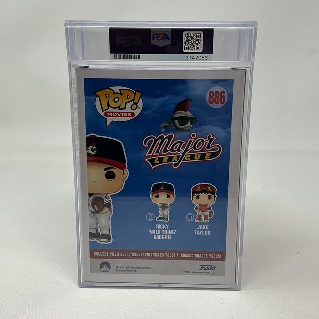 Charlie Sheen Autographed Major League Ricky Vaughn Encapsulated Funko Pop #886 PSA/DNA - Image 5