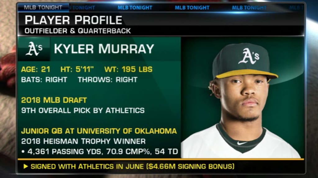 Rare Kyler Murray Autographed NFL QB Oakland Athletics 2018 MLB Draft Stinger Bat Beckett - Image 9